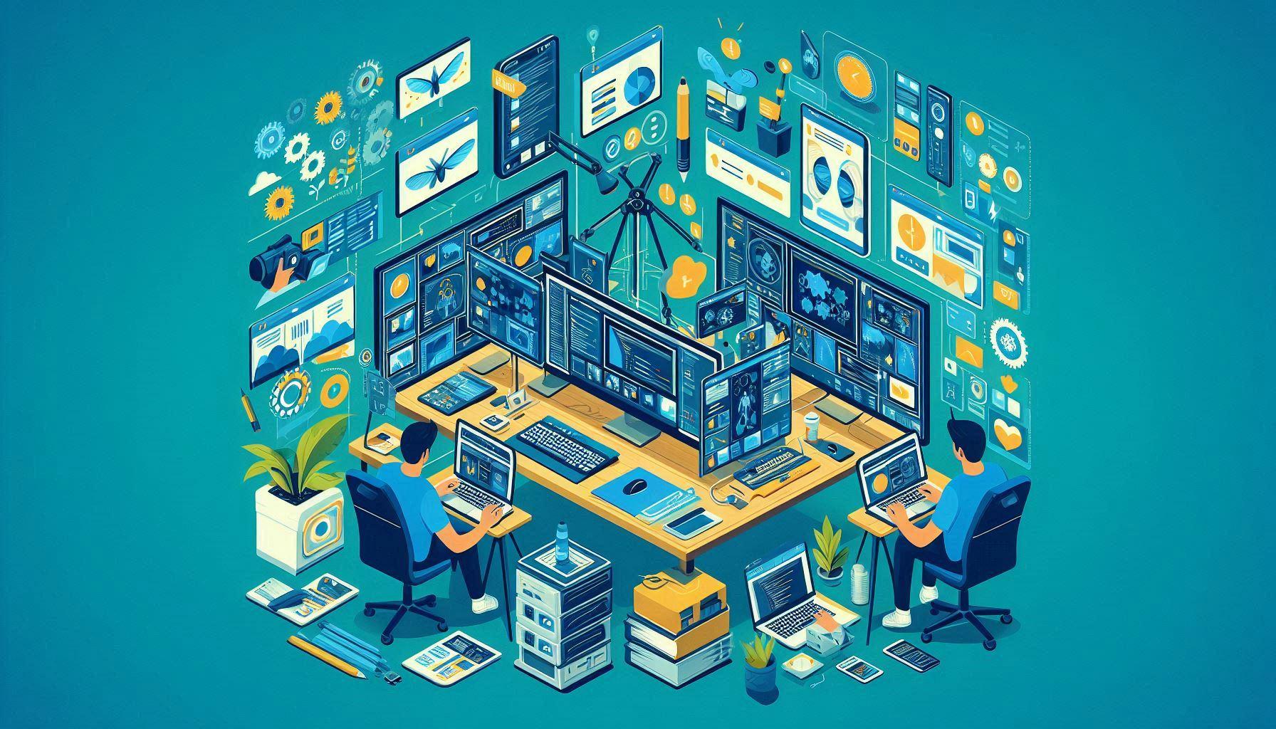 Workstation Illustration